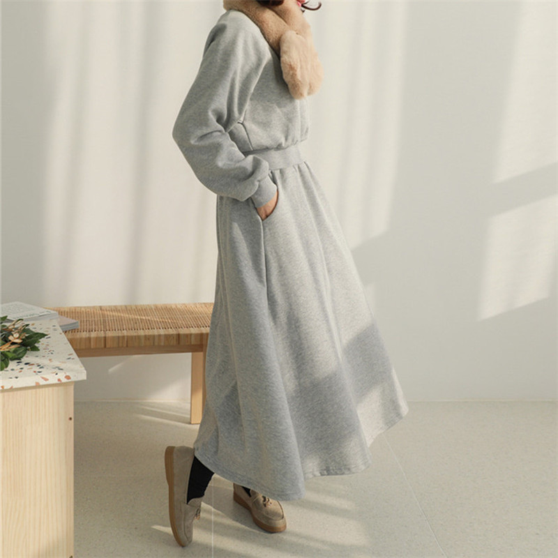 Kilakilastyle Com カジュアルワンピース ウエストマーク スウェットワンピース 春 秋 冬 Ptxi958