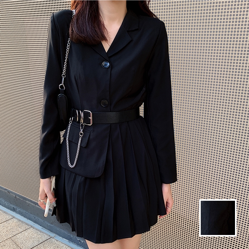 Kilakilastyle Com カジュアルワンピース アシンメトリー プレッピー プリーツ ミニ 春 夏 秋 Ptxj551