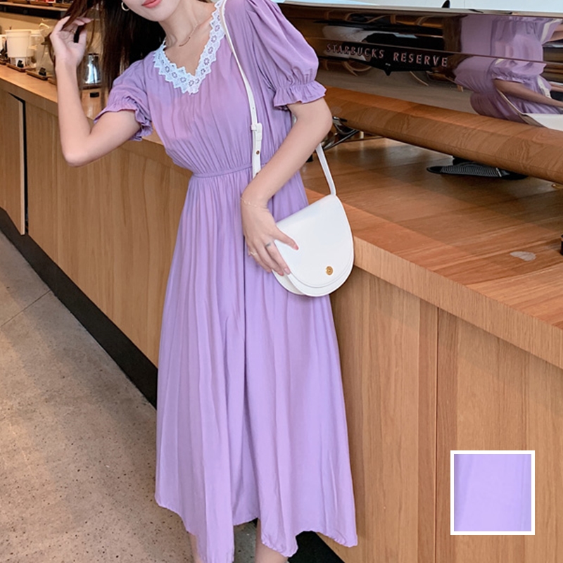 Kilakilastyle Com カジュアルワンピース パフスリーブ ゆったり Aライン ドレープ 春 夏 Ptxj818