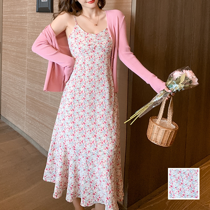 Kilakilastyle Com カジュアルワンピース リブ カーディガン キャミワンピ 春 夏 Ptxj946