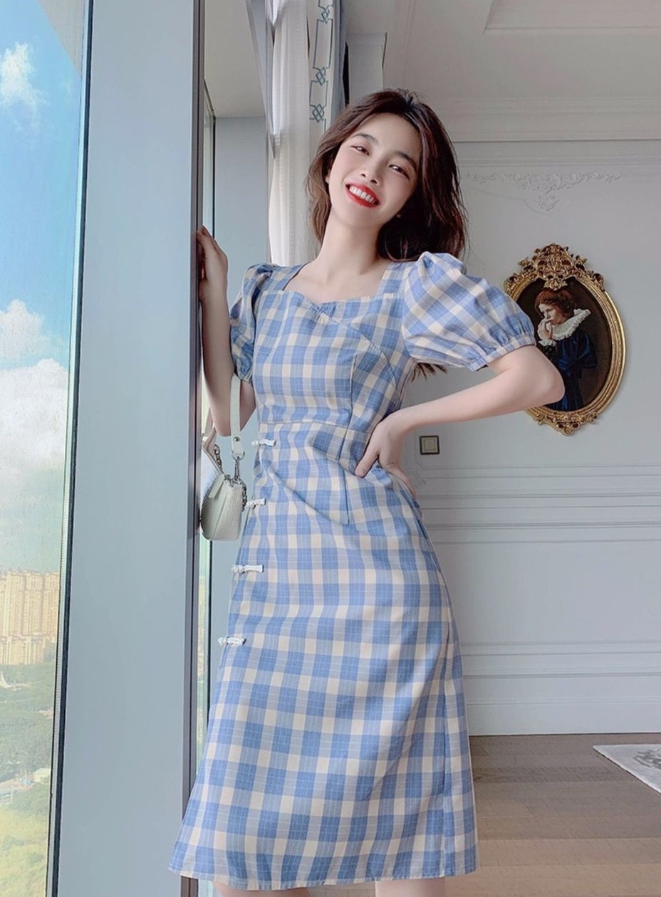 Kilakilastyle Com カジュアルワンピース アシンメトリー チャイナボタン デコルテ 春 夏 Ptxk062