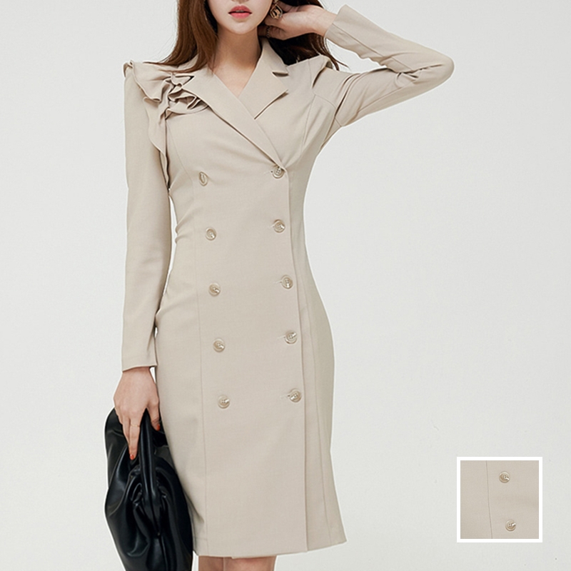 Kilakilastyle Com お呼ばれワンピース ドレス ミディアム アシンメトリー ラッフル 秋 冬 Ptxm622