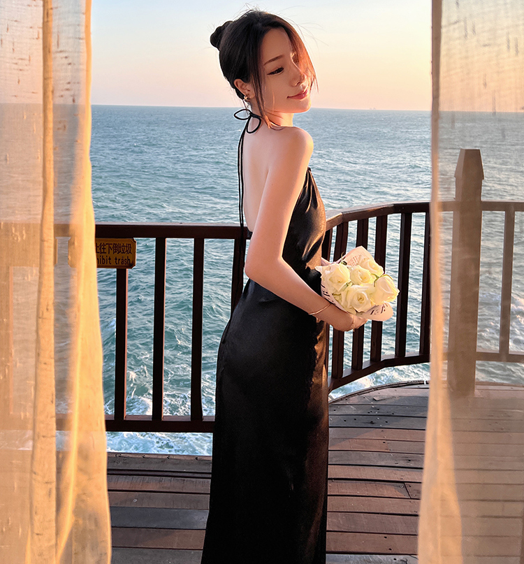 ハワイ リゾートドレス マキシ丈 ホルダーネック Coastalgymnastics Com